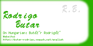 rodrigo butar business card